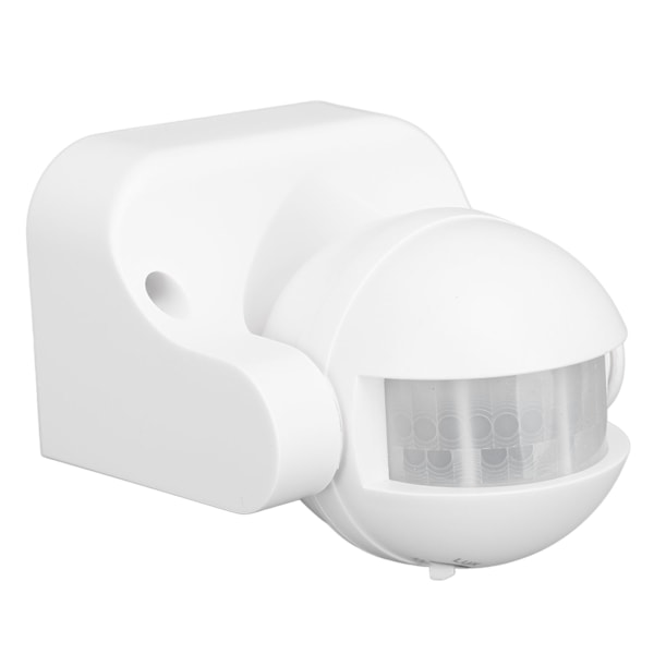 Seinään asennettava liiketunnistin Automaattinen hämärästä aamunkoittoon pallomainen PIR-anturi Ulkoinen liiketunnistuskytkin kodin turvallisuuteen LED-valoon AC 110 - 240V Valkoinen
