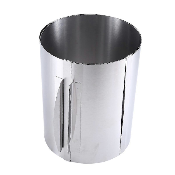 Justerbar Kakering Høy 20 cm - Justerbar Bakeringsring i Rustfritt Stål - Høy Bakeform kompatibel med Enkel Tilberedning