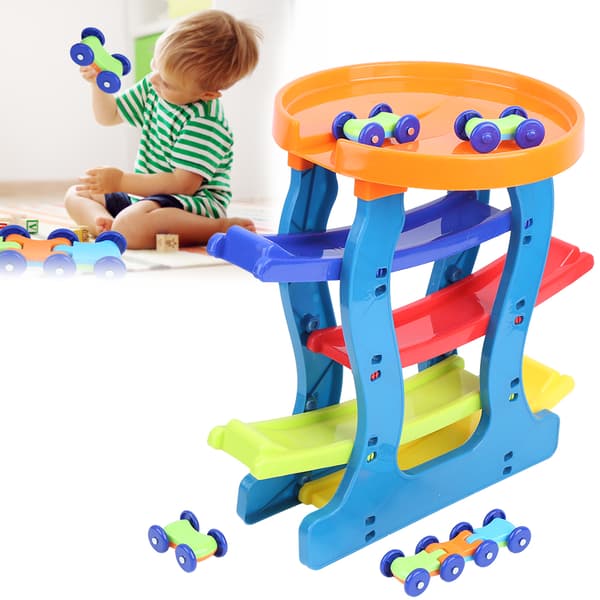 Bilbana Leksaker DIY Montering Barn Småbarn Pedagogisk Bana Billeksak Spel Stil 1