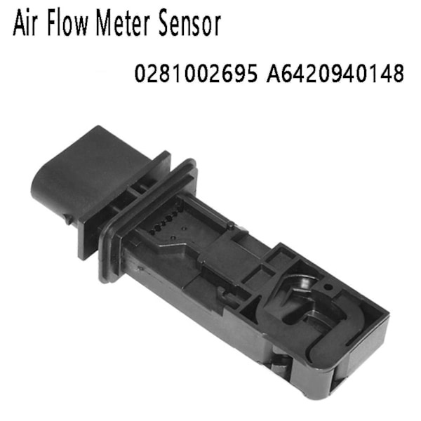 2x Bil Flödesmätare Sensor Maf Massmätare 0281002695 A6420940148 kompatibel med --B16