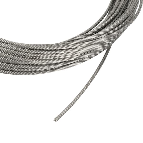 1 stk 20m 304 rustfri stålkabel wire hård ståltråd til fiskeri løft 2,5 mm