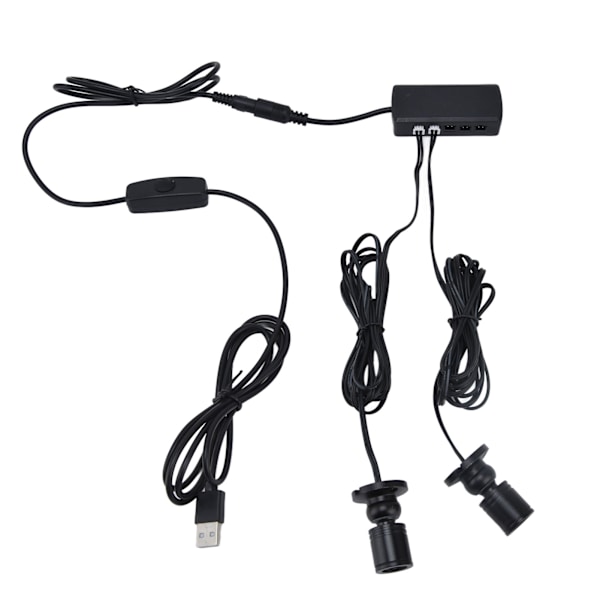 Displayskaplys USB-drevet Dimbar, rund liten LED-skaplampe for garderobeutstillingshall1 for 8