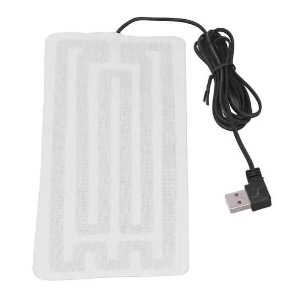 USB Värmefilm 7.5x3.5in Säker Hållbar Kolfiber Maskintvättbar USB Värmedyna för Midja Kropp Vinter
