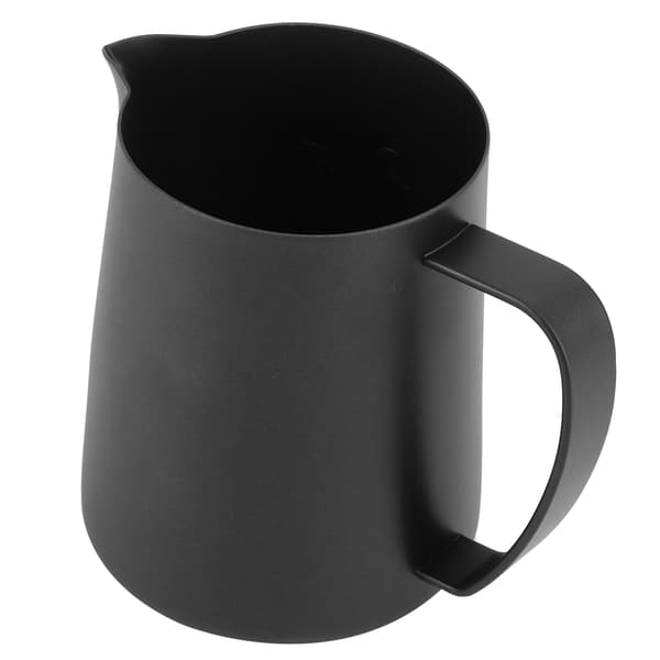 Kaffe Latte Kop Sort Mat 304 Rustfrit Stål Mælkeskummer Kop Kaffekunst Tilbehør Svanemønster 600ml