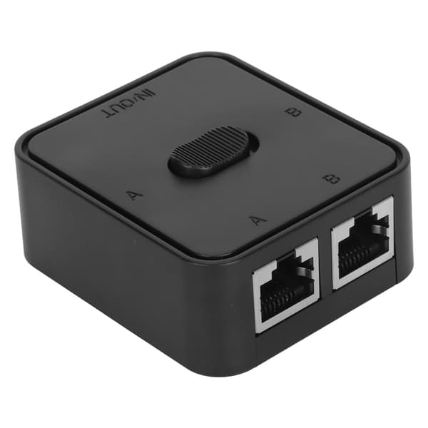 RJ45 CAT6 2 Porte Gigabit Netværk Switch 2 i 1 Ud Netværkstast Tryk Splitter Switch 1 i 2 Ud Strømfri Netværk Switch