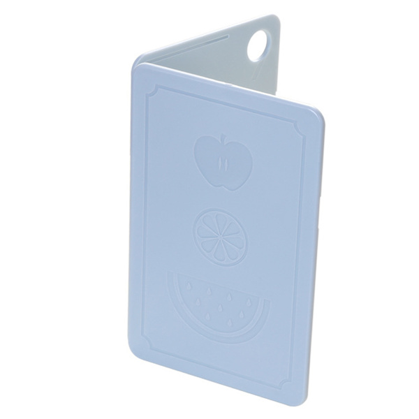Hopfällbar kökskärare Bärbar plastfrukthackbräda för utomhuspicknick Camping Nordic Grey Blue 20x12.5x0.8cm
