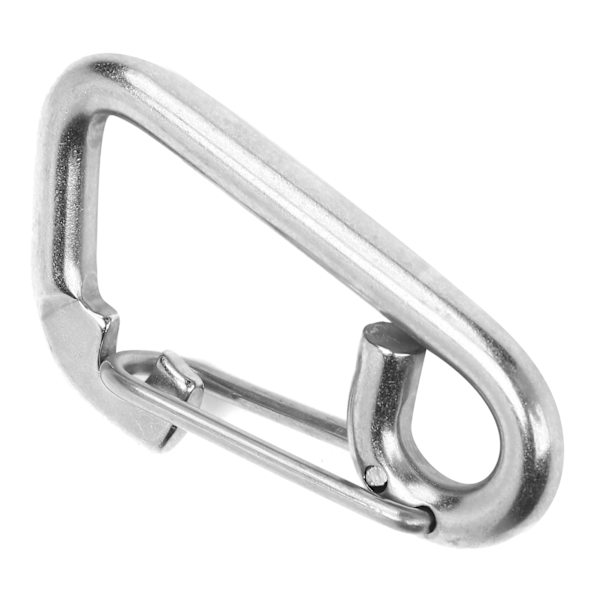 Sikkerhetskrok Rustfritt stål smiing Enkel AntiRust Anti-korrosjon Sterk fjær Snap tilbehør (80 mm)