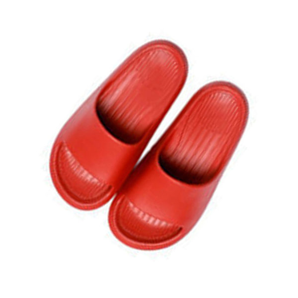 EVA Duschtofflor Slide Sandaler Duschskor för Badrum Pool Strand för Kvinnor och Män Röd 35-36