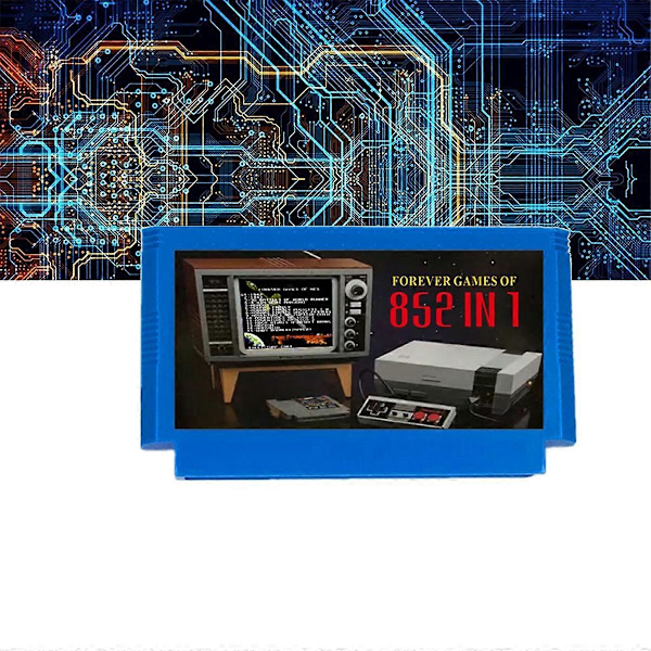 För FC Adapter 852 i 1 FOREVER GAMES Spel Blå