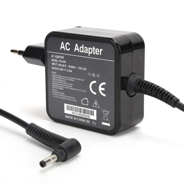 Strømadapter Lader Datatilbehør 20V 2.25A 45W for Lenovo EU Plugg 100‑240V