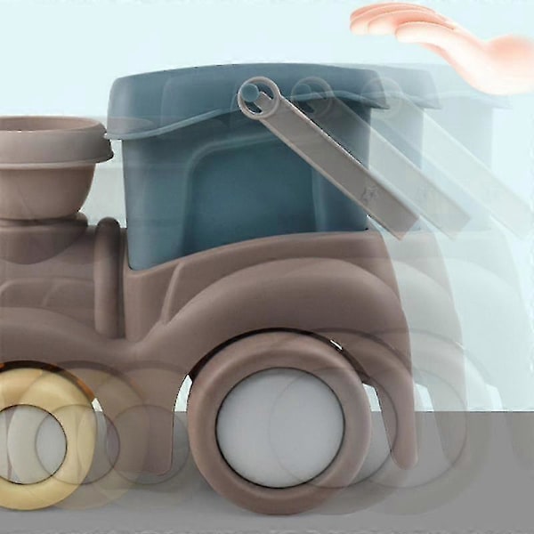 Lasten rantalelut Värikäs lasten auto hiekkaranta lelu Sisä- ja ulkokäyttöön tarkoitettu hiekkalelu verkkopussilla Kesärantapelit taaperoille Zekai C