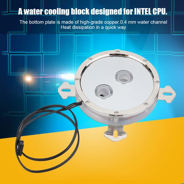 Dator CPU vattenkylningsblock med antioxiderande kopparbas för INTEL 1150 / 1151 / 1155 / 1156