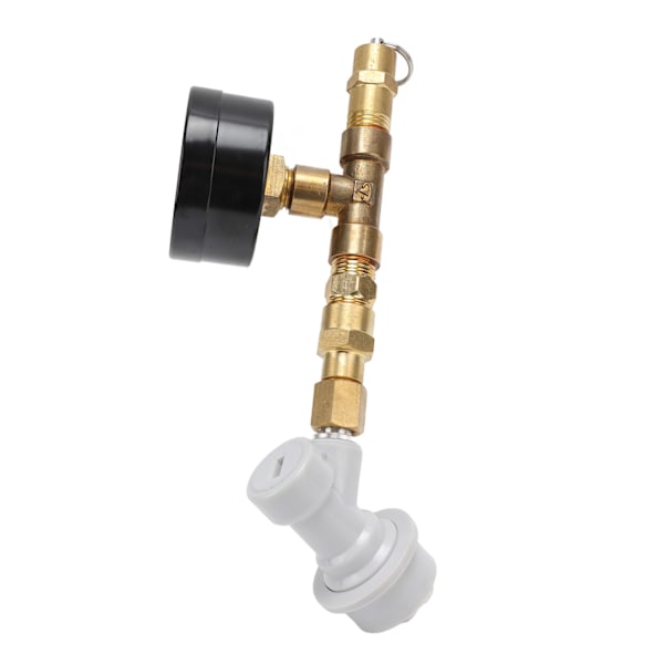 Øl Bryg Justerbar Trykaflastningsventil Cola Keg Trykmåler Øl Keg Regulator 0‑15PSI