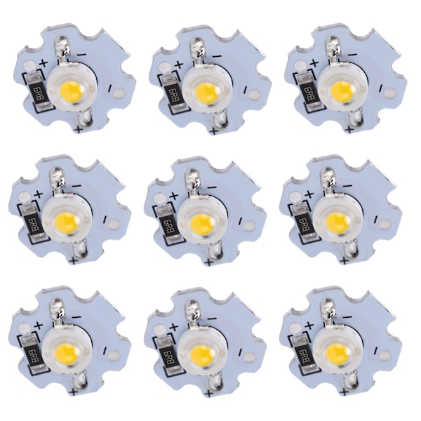 25 kpl 5 V LED-sirut 200 LM 1 W Power LED-lamppuhelmet tee-se-itse-valaisimiin Lämmin valkoinen 3000-3200K