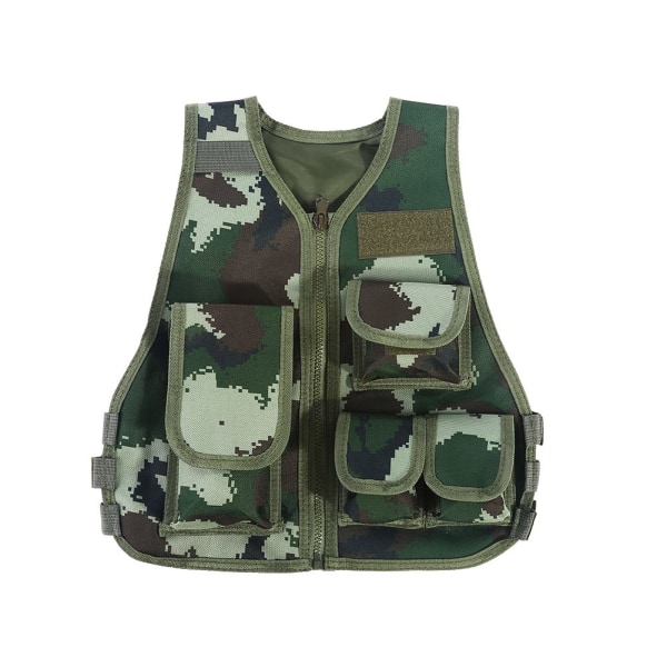 Hot Children Kid Camouflage Vest for utendørs kampjaktspill (Jungle Camouflage S)