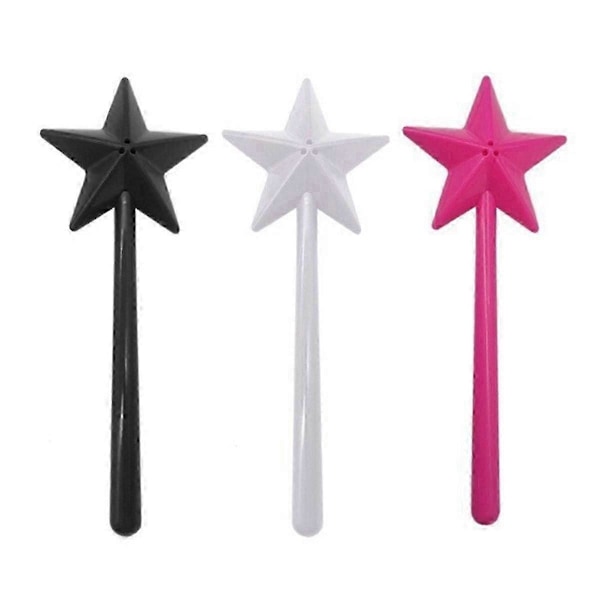 Salt og peber shaker tryllestave, salt og peber tryllestav shakere, sort og hvid og pink, stjerne tryllestav salt
