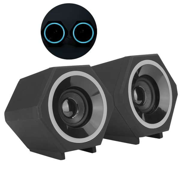 SADA Datamaskin PC Høyttalere Bærbar Stasjonær Liten Lydhøyttaler USB Kablet Subwoofer V-138