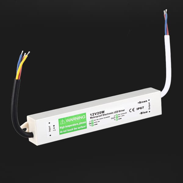 12V 20W Udendørs Vandtæt LED Strømforsyning LED Driver Switch Strømforsyning Elektriske Dele