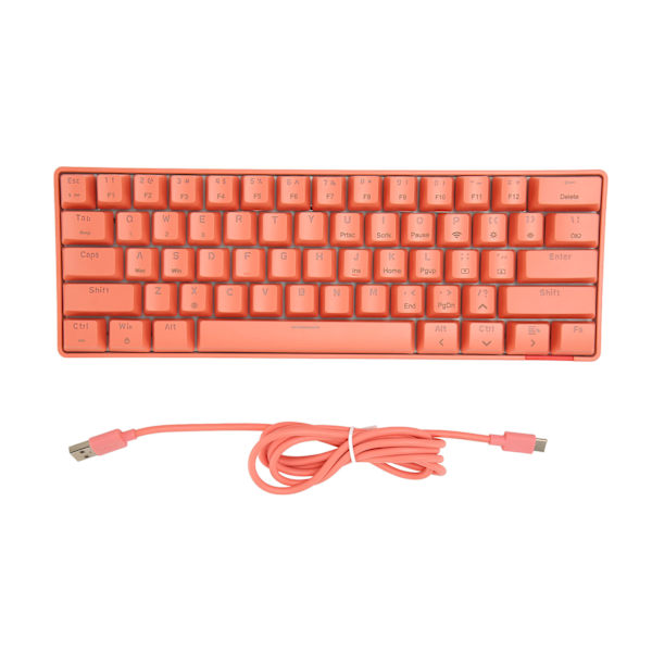 Mekanisk Gaming-tastatur Multifunksjonell 61 Taster BT 5.0 RGB Mekanisk Tastatur for Windows for OS X for Linux