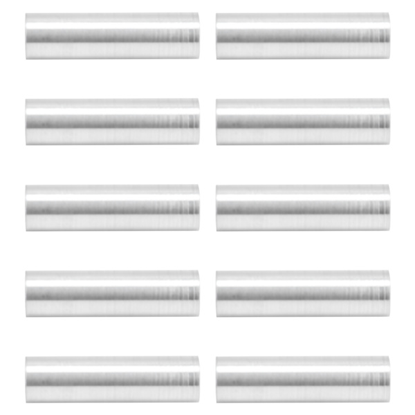 10 st runda distanser i aluminiumlegering, gängfria distanshållare, stödtillbehör, 6 mm ytterdiameter, 20 mm långa