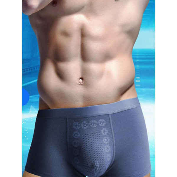 Energy Field Therapy Miesten Magneettiset Boxer-Alushousut XL Harmaa