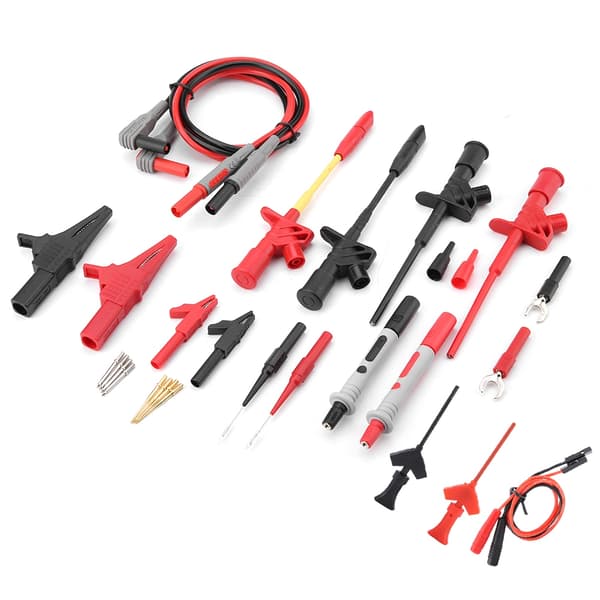 28 stk. P1300F Multifunktion Udskiftelig Multimeter Probe Test Ledningssæt 4mm Bananstik