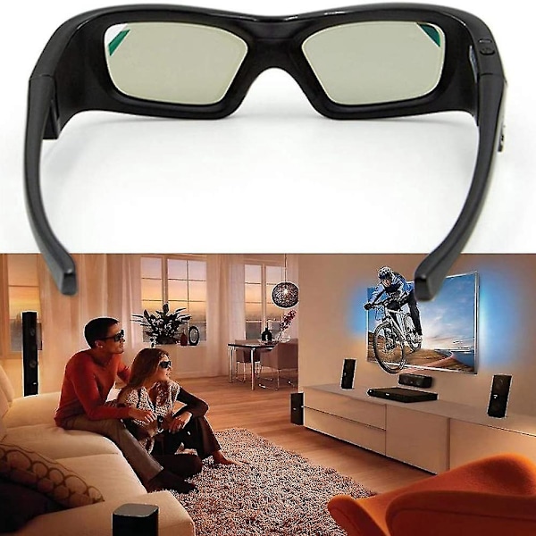 Ultraklare HD DLP-Link 3D Aktive Oppladbare Lukkerbriller For Alle 3D DLP-Projektorer