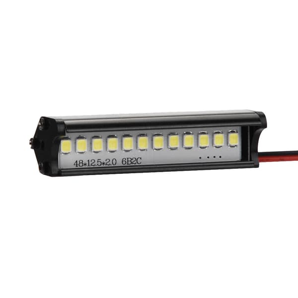 55mm RC Crawler LED Ljusramp LED-lampor 1:10 RC Bildel för TRX4 90046 90048 SCX10