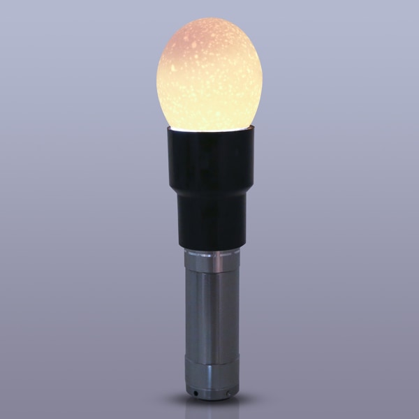 Batteridriven Ljus Cool LED-ljus Fjäderfäägg Candle Tester Lamp Inkubator (silver)