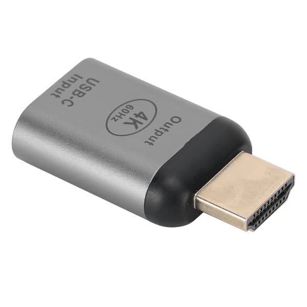 Alumiiniseoksesta valmistettu TypeC naaras-HDMI uros -sovitin Windows Android OS X:lle