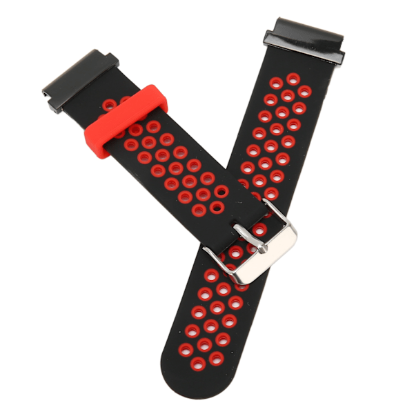 Watch Silikon Snabbkoppling Justerbar Watch Smartwatch Rembyte för Amazfit Falcon 22mm Svart Röd