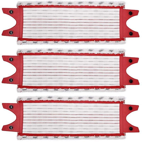 3 kpl Kestävät Mikrokuituiset Vaihtomoppipäät Vileda UltraMax -moppiin, 36*14cm