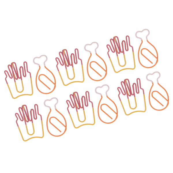 100 st Kids Gems Söta Chips Drumstick Elektropläterad Metall Multi Purpose Cool Gem för Dokument Papper