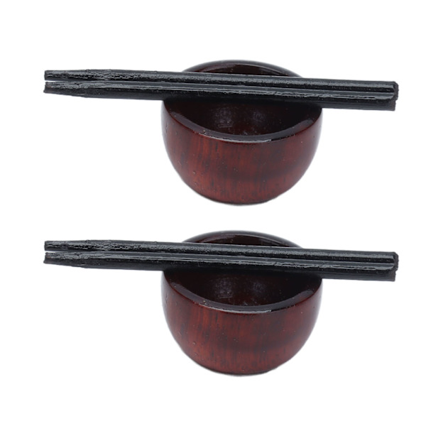 1:12 Dukkehus Skål og Spisesæt Miniature Redwood Retro Dukkehus Service til Dukkehus Køkken Spisestue
