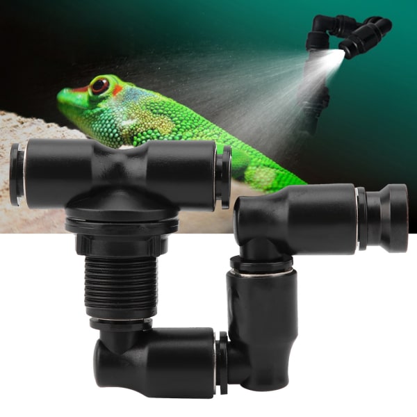 Säädettävä Reptile Fogger Mist Sprinkleri Rainforest Tank Pet -jäähdytysjärjestelmään