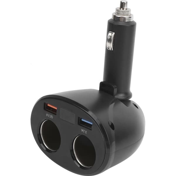 2-ports USB cigarettænderoplader dobbeltadapter 12V/24V bilstikfordeler