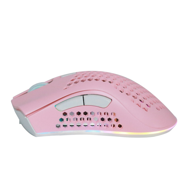Gamer-hiiri RGB Ladattava Langaton Ontto Toimistotarvikkeet 2.4GHz BM600Pink