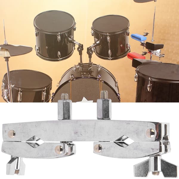 WC50 Trommesett Klemstang Multifunksjon Sølv Aluminium Legering Brakett Klipsstang