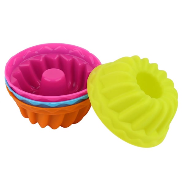 12 stk Mini Gresskar Silikon Cupcake Stekeformer Nonstick Bakverk Muffinsformer