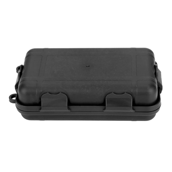EDC Outdoor Survival Waterproof Equipment Suljettu laatikko pölytiivis paineenkestävä (musta pieni)
