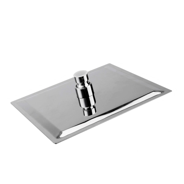 1 stk Celling monteret 8" rustfrit stål regnbrusehoved Krom badeværelses brusehoved