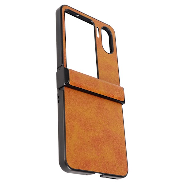 Case till Oppo Find N2 Flip syntetiskt läder Ultratunnt stötsäkert cover till Oppo Find N2 Flip Brown