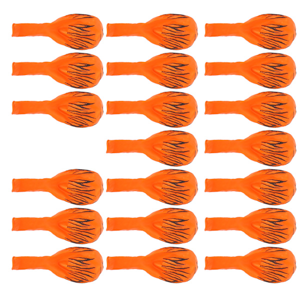 20 stk. dyremønster balloner runde latex balloner dekoration til fødselsdag/fest orange til zebra mønster