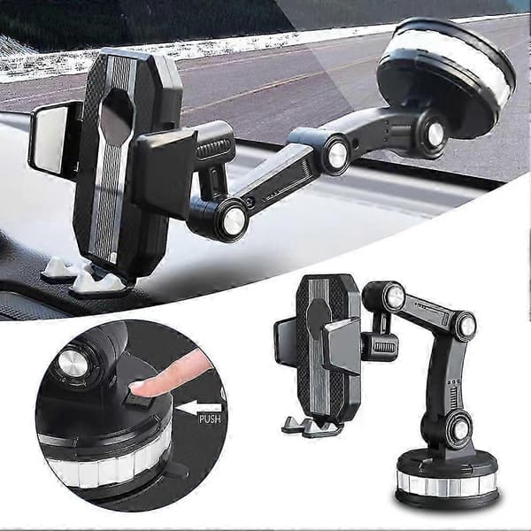 Large Rotating Phone Holder with Suction Cup, Multifunctional Stable Navigation Holder for Cars Trucks SUV Green