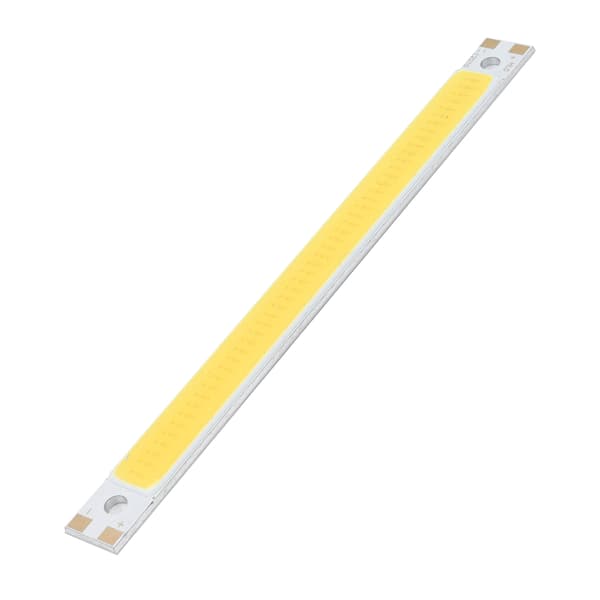 LED Lys Chip Panel 3000‑6500K/12‑14V 10W Integrert COB Lys Kilde 1000lm 120x10mm Varm Hvit