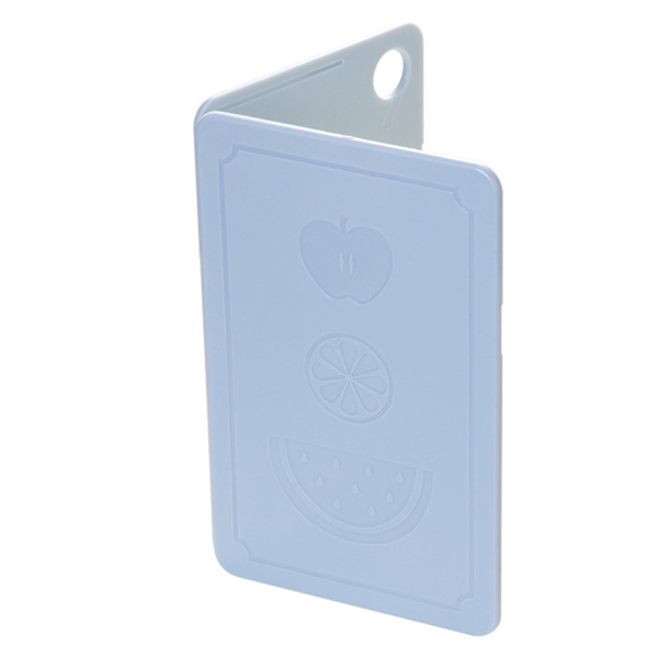 Hopfällbar kökskärare Bärbar plastfrukthackbräda för utomhuspicknick Camping Nordic Grey Blue 20x12.5x0.8cm