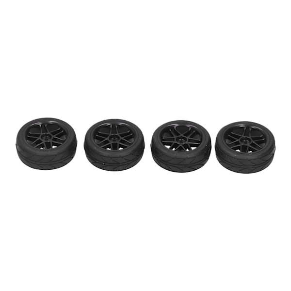 Kauko-ohjattavat kumirenkaat HSP 94122/94123/TT01/WF06 1/10 RC-autoon, musta