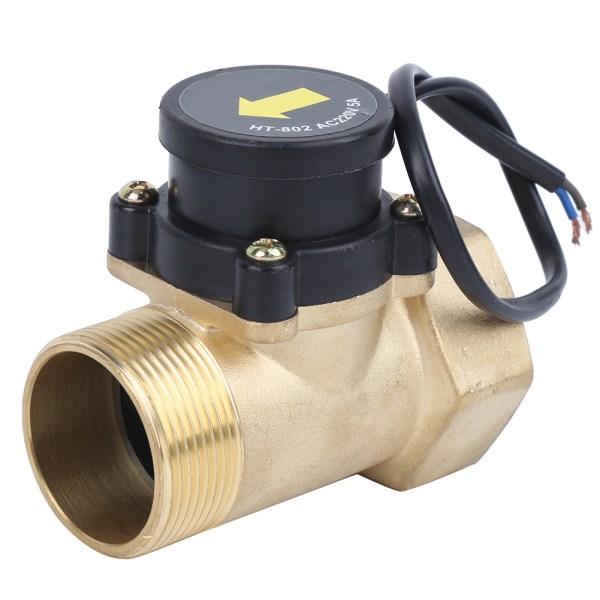 Vannpumpestrømsensor Messing Elektronisk trykk Automatisk kontrollbryter 1,5 tommer HT-802 220V