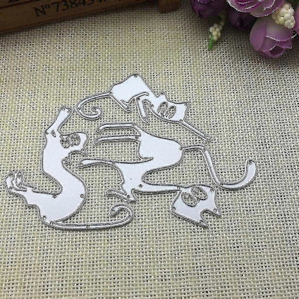 Kissat Metalliset Leikkausmuotit Sapluuna Scrapbooking DIY Albumi Leima Paperikortti Kohokuviointi Sisustus Askartelu