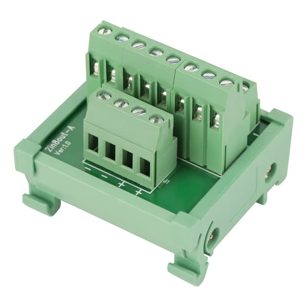 2 indgange 8 udgange DIN-skinne og panelmonteringsstrømfordelingsmodul Breakout Board